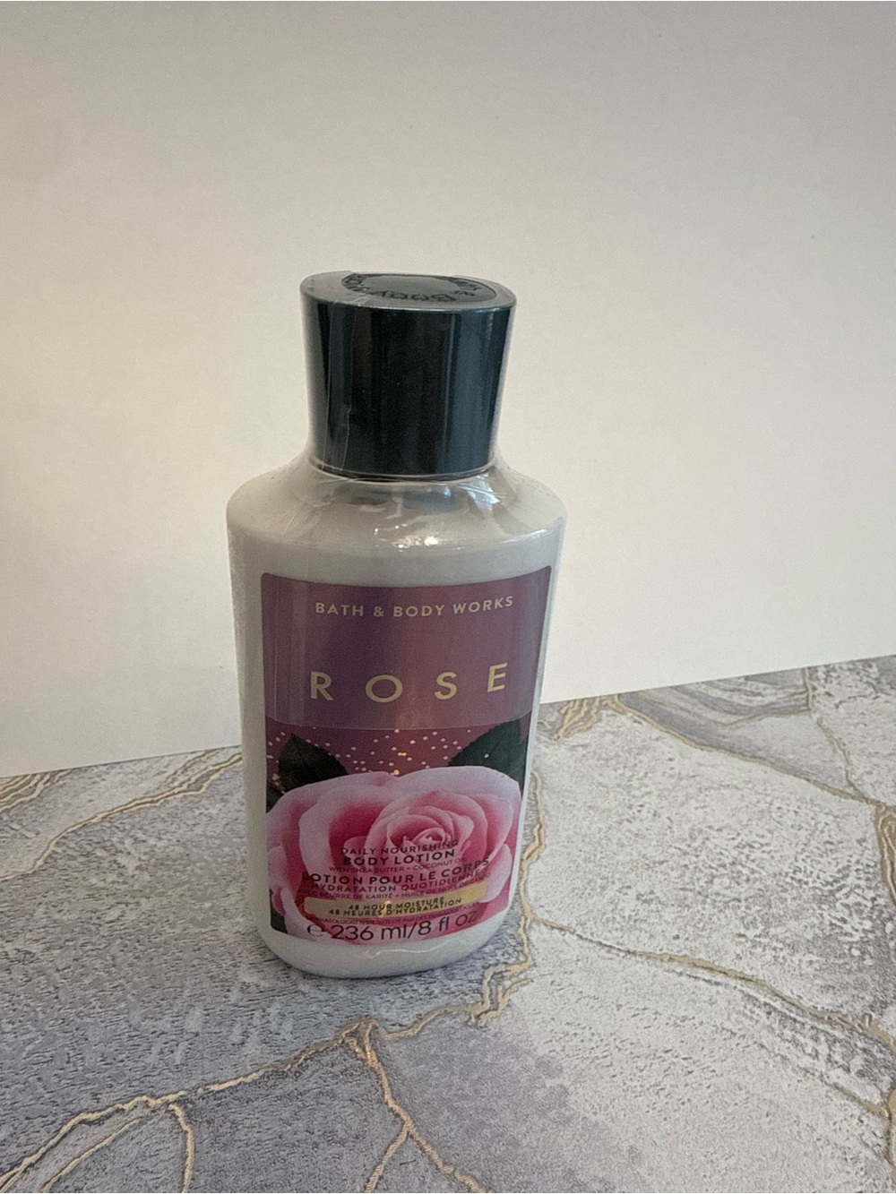 Bath & Body Works Rose Body Lotion - Pink and Black Label